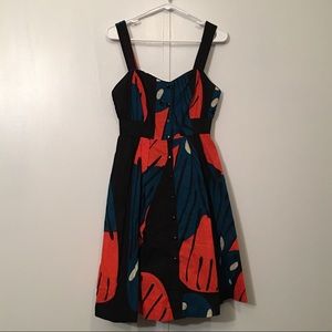 Maeve fragmented pipe vine dress Anthropologie